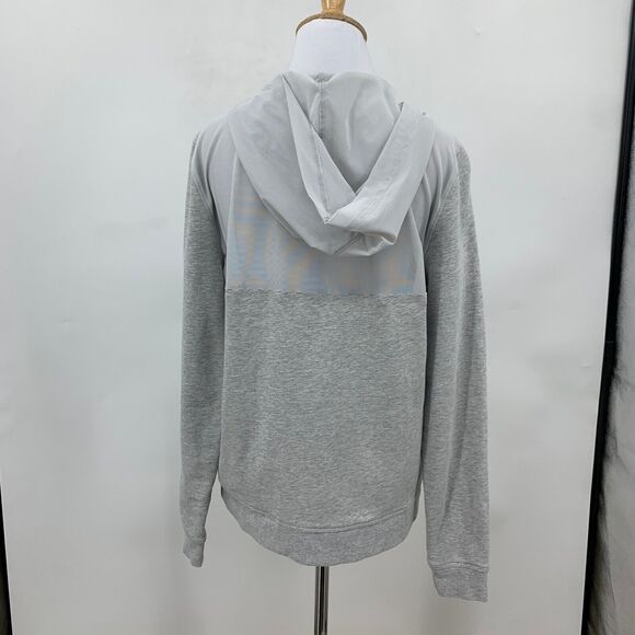 Victorias Secret Sport Mesh Panel Hoodie Womens XS Scalloped Edge Pockets Jacket - Picture 4 of 16
